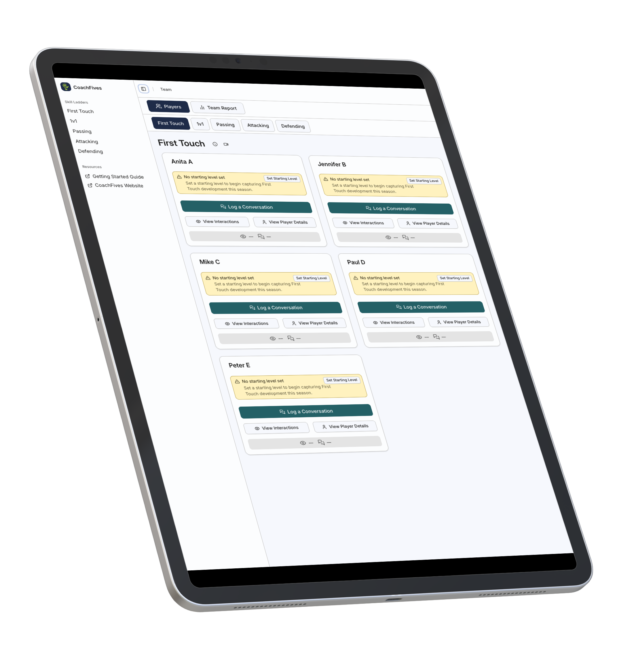 The feedback app for youth soccer coaches